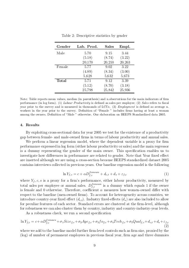 statistics writing examples how to explain descriptive statistics